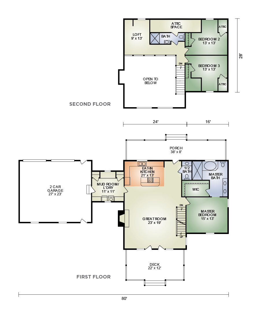 Laurel Ridge Log Home Floor Plans