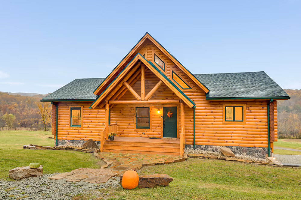 Muchnok Log Home - Exterior Front Door