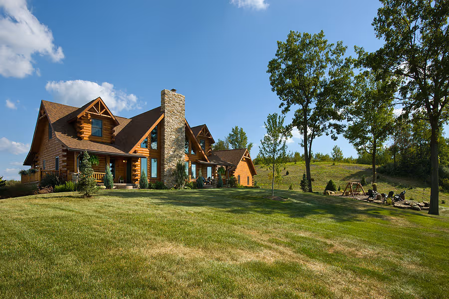 Livengood Log Home - Exterior Back