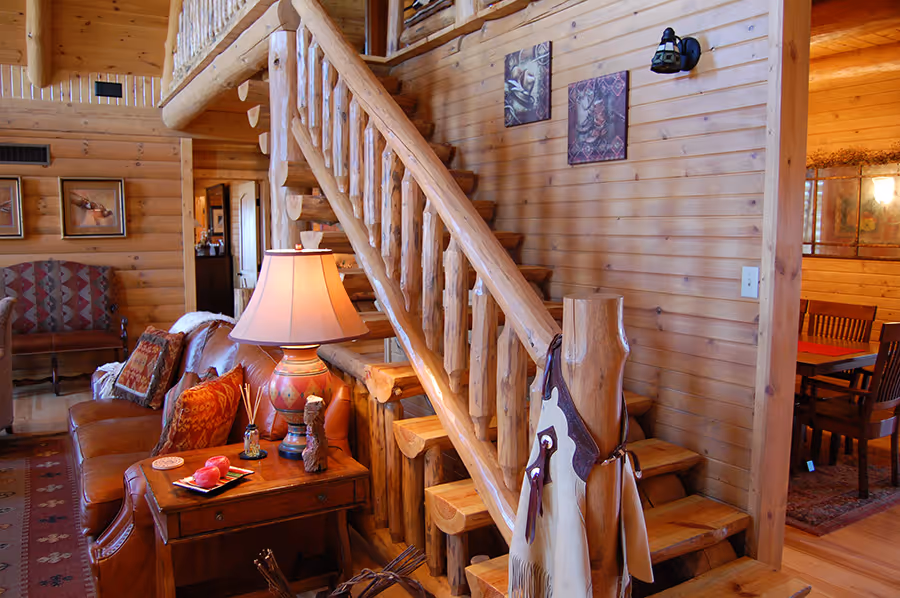 Livengood Log Home - Stairs
