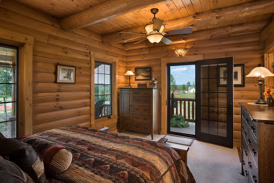 Livengood Log Home - Bedroom