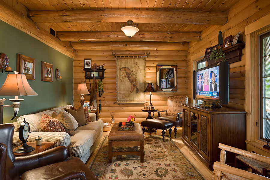 Livengood Log Home - Entertainment Room