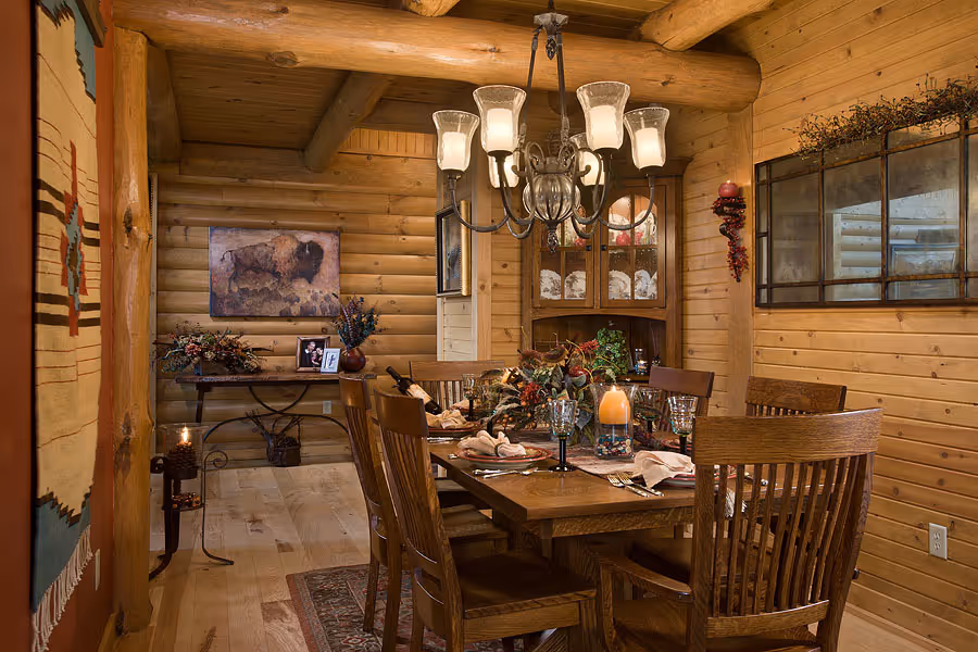 Livengood Log Home - Dining Room