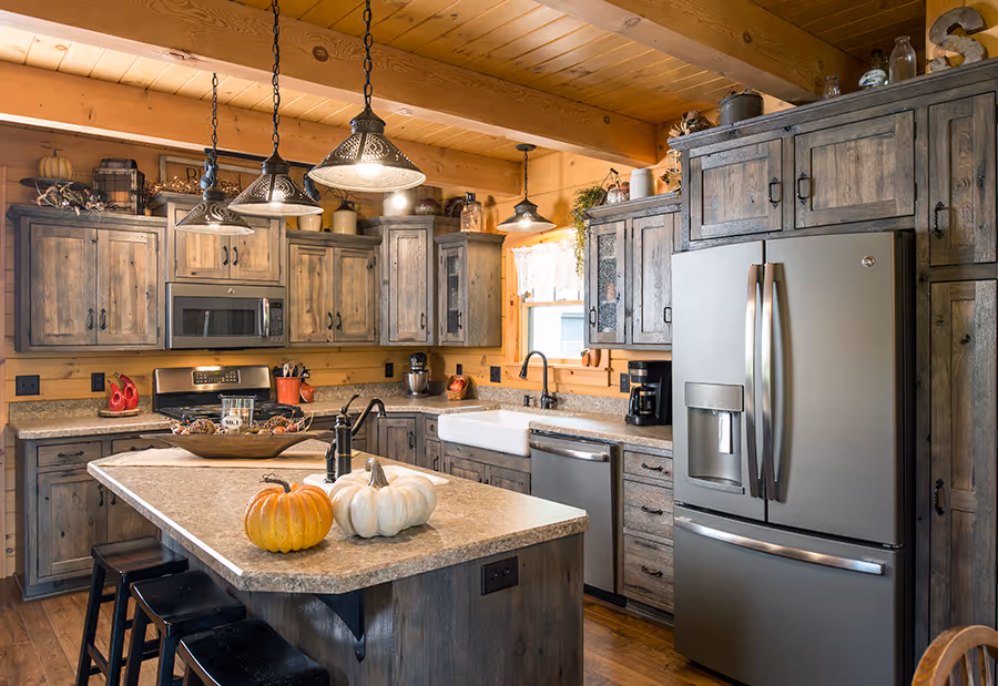 Stoker Log Home - Kitchen