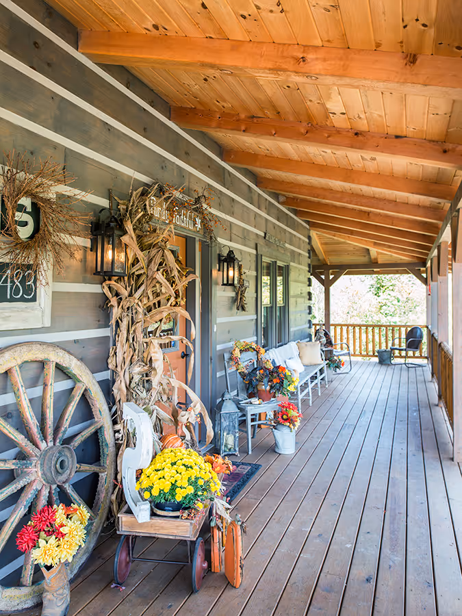 Stoker Log Home - Exterior Porch 2
