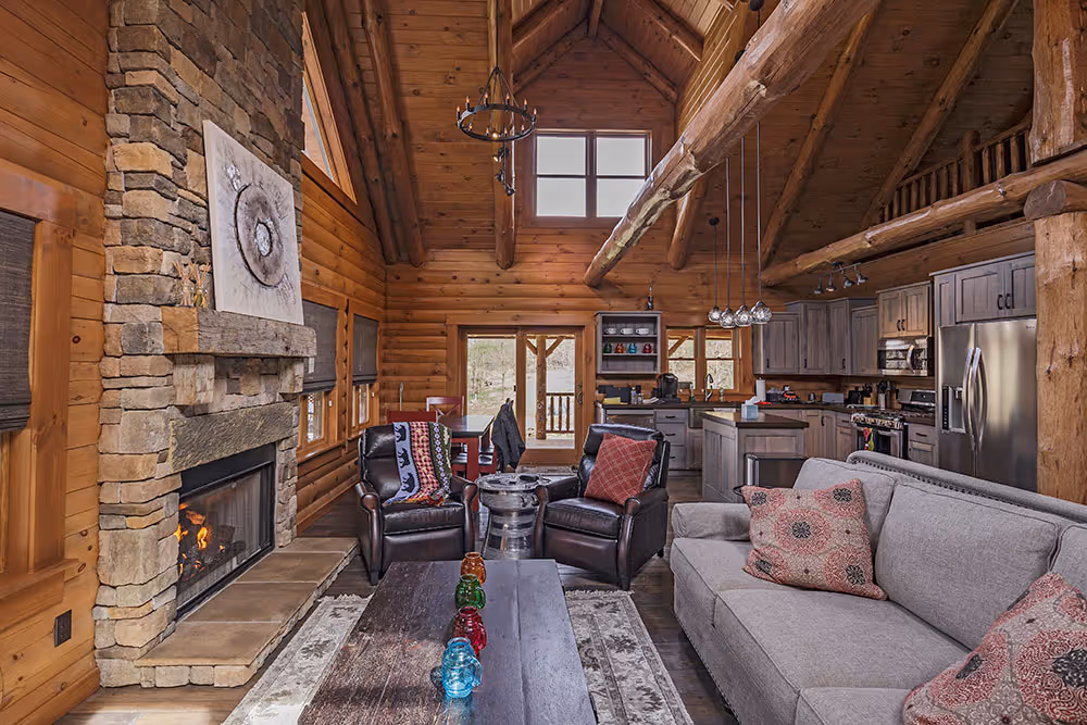 Nero Log Home - Living Room 2