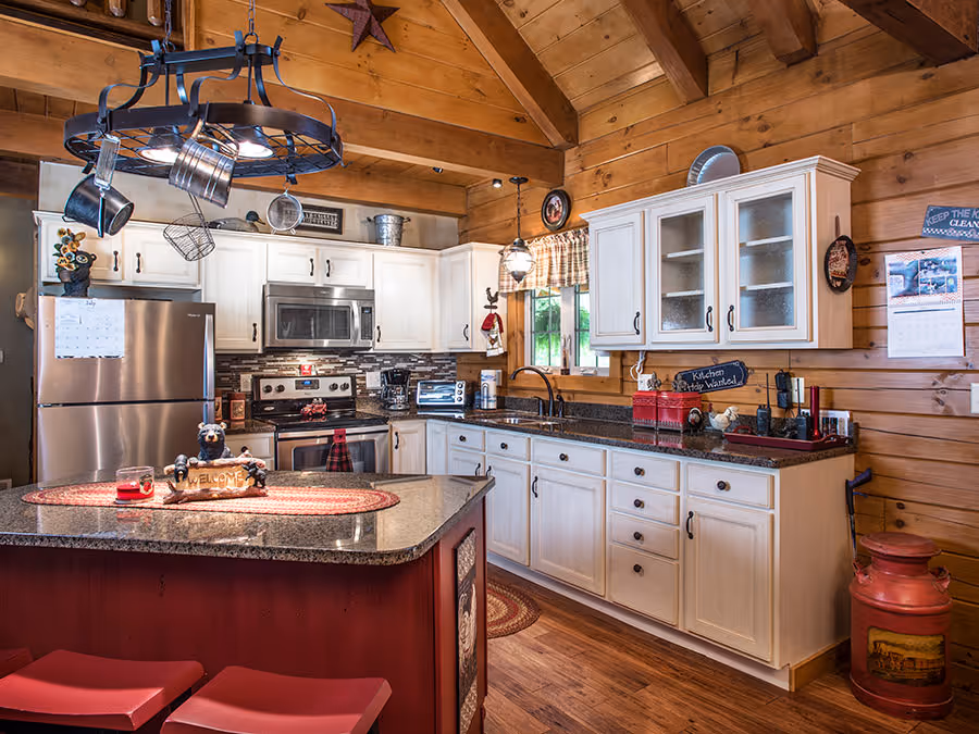 Thimmes Log Home - Kitchen