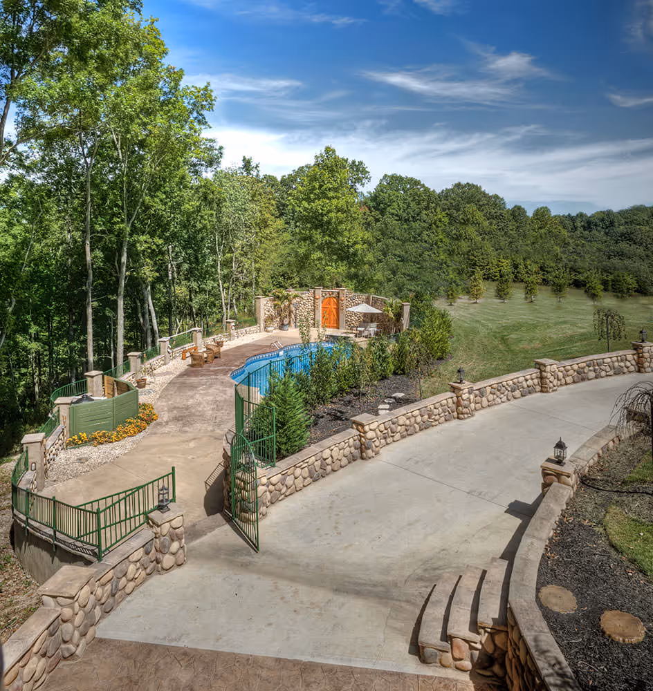 Gomez Log Home - Backyard Pool