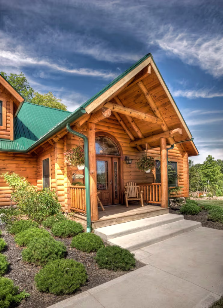 Gomez Log Home - Front Door
