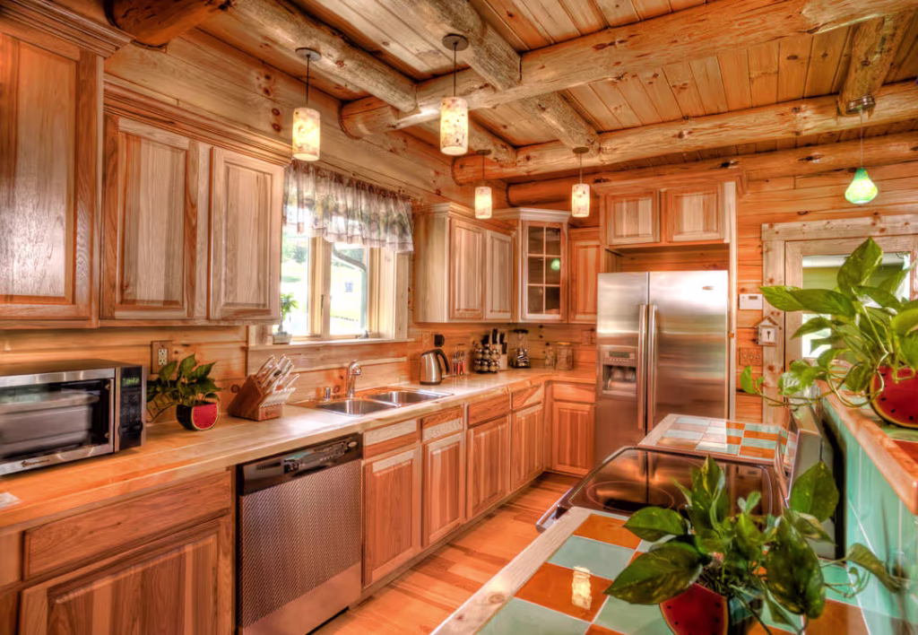Gomez Log Home - Kitchen