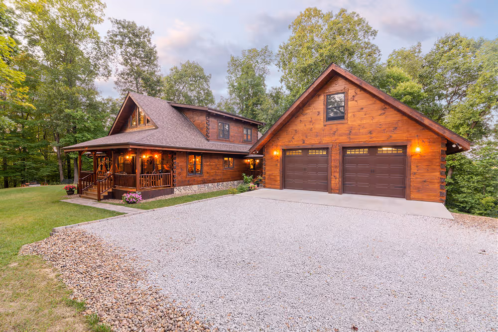 Wilson Log Home - Exterior Parking