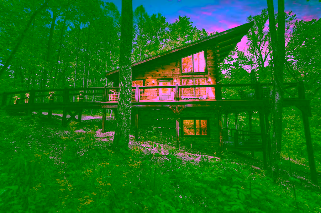 Sunrise Landing rental log home by Hochstetler Log Homes & Custom Timbers